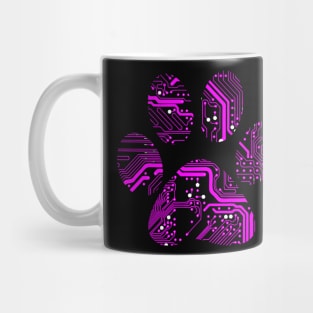 Cyber Pet Paw Pink Mug